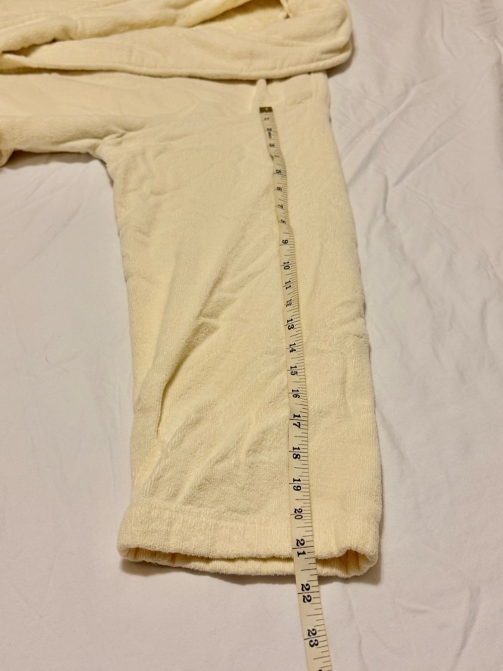 Secret Treasures Terry Bath Robe with Belt | Creamy Yellow - Picture 9 of 11